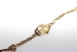 Lady's Omega 9 carat gold wrist watch,