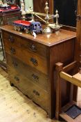 Late Victorian chest of two short above three long drawers,