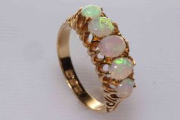 18 carat gold and opal ring