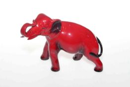 Royal Doulton Flambé model of an elephant