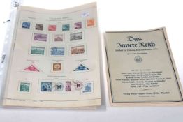 WWII Nazi stamps, ten sheets,