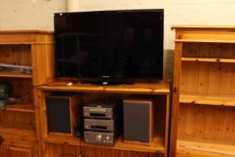 Samsung 40inch flat screen television and Denon music system