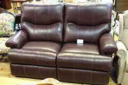 Sherborne leather two seater settee