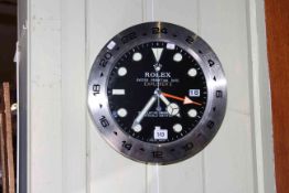 Quartz kitchen wall clock marked Rolex