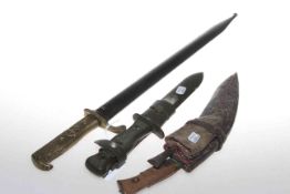 Two bayonets and knife (3)