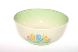 Clarice Cliff 'Crocus' pattern bowl, 21.