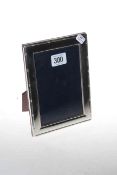 Modern silver picture frame, 18.5cm by 13.