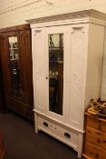 Two early 20th Century mirror door wardrobes