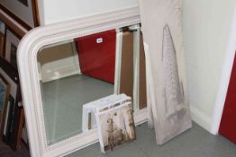Modern overmantel mirror and four Wight Studios pictures (5)