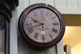 Early 20th Century fusee wall clock a/f