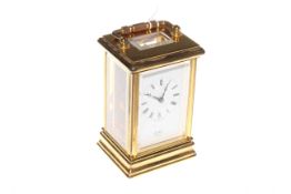English brass carriage clock,