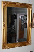 Period style gilt mirror, 112.