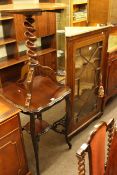 Victorian mahogany astragal glazed corner wall cabinet,