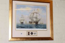 Barry G. Price, The Victory's Approach - Trafalgar 1805, limited edition print, no.