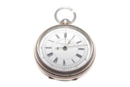 White-metal cased centre seconds chronograph,