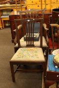 Mahogany Chippendale style carver chair,