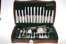 Cooper Bro & Sons canteen of Sheffield plate cutlery