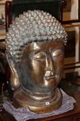 Large composite bust of buddha
