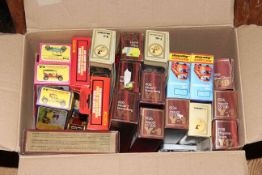 Collection of boxed model vehicles