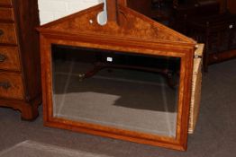 Barker & Stonehouse walnut framed overmantel mirror