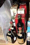 Twelve bottles of spirits including two bottles of Glenfiddich, Dewars, Black & White,