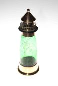 Musical cocktail shaker in the form of a lighthouse,