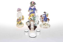 Three Continental porcelain figures,