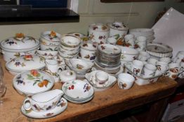 Large collection of Royal Worcester Evesham and Evesham Vale tableware