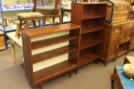 Two 1960's rosewood bookcases