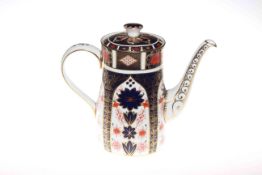Royal Crown Derby 'Imari' coffee pot, first quality,