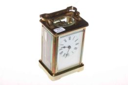 Brass cased carriage clock,