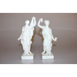 A PAIR OF DERBY BISQUE PORCELAIN FIGURES, LATE 18th CENTURY,