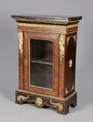A 19TH CENTURY BOULLE PIER CABINET,
