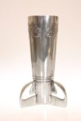 ARCHIBALD KNOX (1864-1933) FOR LIBERTY & CO A TUDRIC PEWTER VASE, NO.