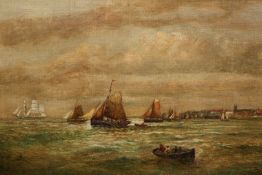 BERNARD BENEDICT HEMY (1845-1913), FISHING PORT, signed and indistinctly dated lower left,