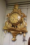 20th Century Swedish giltwood cartel clock, Westerstrand,