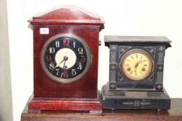 Two early 20th Century mantel clocks