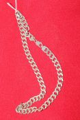 Silver heavy chain link necklace