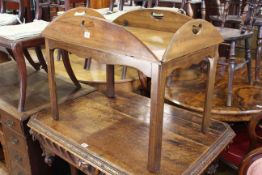 Butler tray on chamfered leg stand