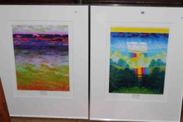 Pair framed Tom Wall artists proofs,