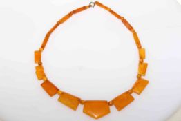 Amber necklace, 14 grams,