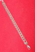 Silver heavy chain link bracelet