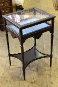 Victorian mahogany Chinese Chippendale style bijouterie table,