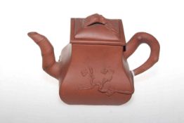 Chinese Yixing red ware teapot