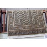 Green ground Bokhara rug 1.90 by 1.