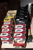 Collection of boxed models of Classic Motorbikes, Jaguar cars,