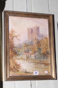 Edward Nevil, Durham, signed, watercolour,