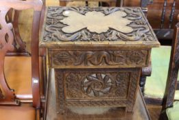 Chinese carved stool (or low table),