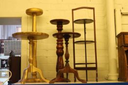 Wrought iron coat stand, three tier cakestand,