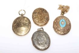 Collection of four lockets